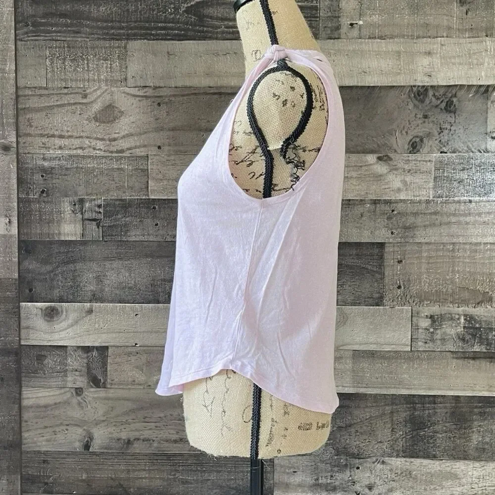 Free People / We The Free Blush Lilac Sleeveless Knot Top Size XS High Neck NWT